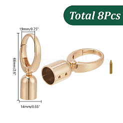 8 шт. наконечники для шнура из цинкового сплава&nbsp;FIND-AR0006-64G
