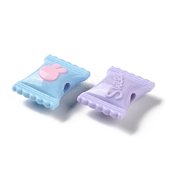 Двухцветные непрозрачные акриловые бусины&nbsp;SACR-I005-09B