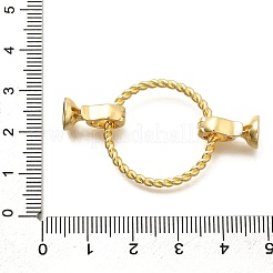 Плоская круглая стойка с покрытием из латуни с откидными застежками KK-S508-20G