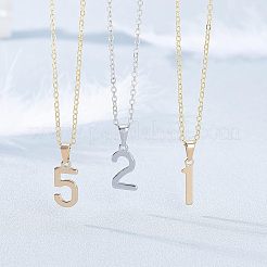 304ステンレスペンダント  数0~9  ゴールドカラー  20.5~21x5~12.5x1.5mm  穴：6~7x3mm  10番号  1個/本  10個/セット&nbsp;STAS-UN0004-80G