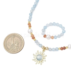 Комплекты украшений из белого нефрита&nbsp;SJEW-JS01338