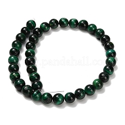 Природных тигровый глаз бисер нитей&nbsp;G-F591-18-10mm-04