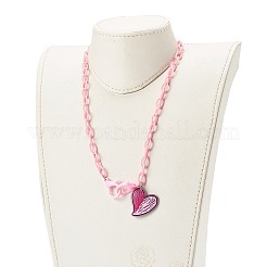 Ожерелья подвески из прозрачного акрила NJEW-JN03521-02