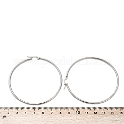 Большие серьги-кольца из нержавеющей стали марки 304&nbsp;X-EJEW-F105-02P