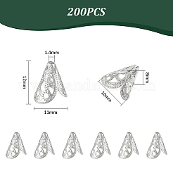 200 tappo per perline in acciaio inossidabile 304&nbsp;STAS-UN0053-20