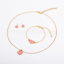 Браслеты из сплава сердечек с эмалью&nbsp;FS-WG7E308-04