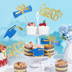 Bâtons de centre de table en papier pour fête de remise de diplôme&nbsp;DIY-WH0588-94D