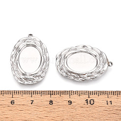 Оправы для подвесок из нержавеющей стали 304 в виде кабошонов&nbsp;STAS-T067-21P