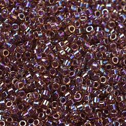 MIYUKIデリカビーズ  シリンダー  日本製シードビーズ  11/0  （db0091)クランベリーライニングライトトパーズab  1.3x1.6mm  穴：0.8mm  約2000PCS /ボトル  10 G /ボトル&nbsp;SEED-JP0008-DB0091