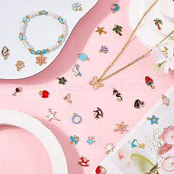 300 шт. Подвески из сплава с эмалью&nbsp;ENAM-SP0001-07