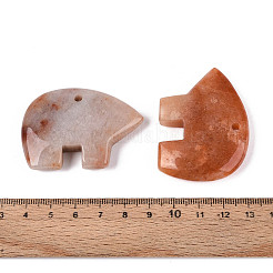 Натуральный красный авантюрин большие подвески G-T144-08C