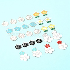 28шт 10 стиля подвески из сплава с эмалью&nbsp;ENAM-FS0002-16