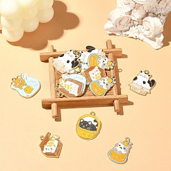 20шт 5 стиля подвески из сплава с эмалью&nbsp;ENAM-CJ0005-02