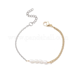 Браслеты из натурального культивированного пресноводного жемчуга BJEW-JB12865