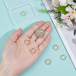 6 шт. латунные пружинные кольца-затворы KK-BC0014-90