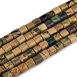 Нити бусин из натурального камня вердит G-T141-89B