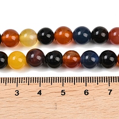 Природный агат бисер нитей&nbsp;G-B171-B04-8mm