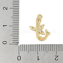 Breloques de connecteur de lettres en laiton cristal strass&nbsp;KK-S395-06G-J