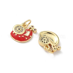 Латунные микро проложить кубического циркония подвески&nbsp;KK-H537-17G-02