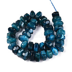 Природный агат бисер нитей G-N356-01A-14