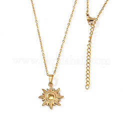 Винтажные подвески в виде солнца из нержавеющей стали 306 для женщин.&nbsp;IP0295