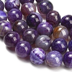 Chapelets de perles veines de dragon en agate naturelle&nbsp;GG-L001-L01-01A