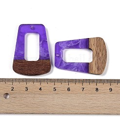 Подвески из смолы и дерева WOOD-F015-11H