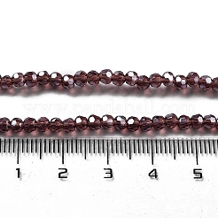 Chapelets de perles en verre transparent électrolytique&nbsp;LS-EGLA-A035-T3mm-A13
