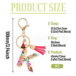Portachiavi in resina con lettere della serie Fruit&nbsp;KEYC-TAC0033-02K