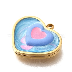 Подвески из нержавеющей стали 304 с эмалью&nbsp;LS-STAS-Q347-01G-C