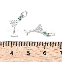 Pendentifs en laiton Shegrace sertis de micro-pavés de zircone cubique&nbsp;XGRQ1U254-380P