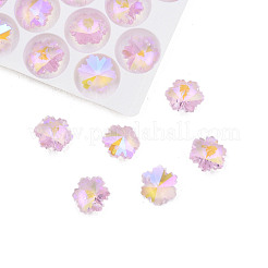 Остроконечные гальванические подвески из граненого стекла EGLA-N006-047