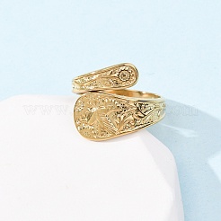 Кольца-манжеты из нержавеющей стали 304 для женщин&nbsp;RJEW-K309-05G