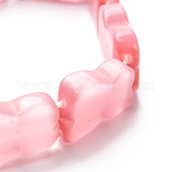 Кошка глаз бисер стрейч браслеты&nbsp;BJEW-I296-15