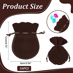 50 шт. бархатные сумки-шнурки из тыквы TP-NB0001-64D