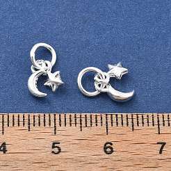 Изящные серебряные подвески в виде луны и звезды X-STER-D302-02S