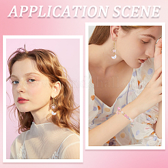 Наборы для самостоятельного изготовления круглых стеклянных бусин и бисерных сережек DIY-SP0002-56