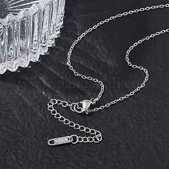 Colliers à chaîne en acier inoxydable 304 de 1.5 mm pour femmes&nbsp;SA-CBACA62-06P