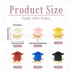 24 шт. 6 цвета окрашенные распылением подвески из сплава&nbsp;FIND-TA0003-29