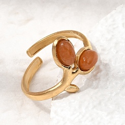 Offene Manschettenringe aus Edelstahl 304&nbsp;RJEW-F213-04G-05