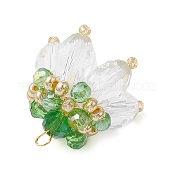 Прозрачные стеклянные подвески&nbsp;PALLOY-MZ00720-04