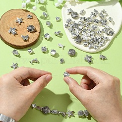 Сплавочные овальные бусины тибетского стиля  FIND-YW0005-04