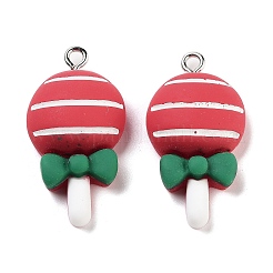Colgantes de resina opaca con motivos navideños&nbsp;RESI-N039-102