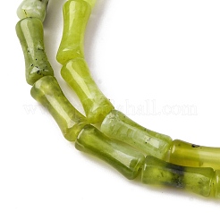 Природного нефрита Xiuyan бисер нитей G-L624-G05-12x5mm