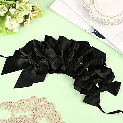 2 шт. тканевый бант-баннер для украшения рождественской елки AJEW-SP0002-82A