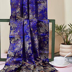 Tissu en polyester à motif de fleurs&nbsp;DIY-WH0504-904C