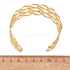 Браслеты-манжеты из нержавеющей стали 304 для женщин BJEW-G749-08G