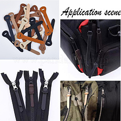 24 шт. головка для застежки-молнии из коровьей кожи PURS-GF0001-09B