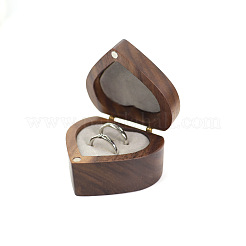 Herz Holz Paar Ring Aufbewahrungsbox&nbsp;PW-WG97544-01