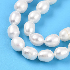 Нити из натурального культивированного пресноводного жемчуга PEAR-N012-07W